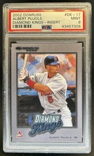 2002 Donruss Albert Pujols Diamond Kings #/2500 Cardinals PSA 9