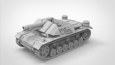 3D Printing 1/72 German III self-propelled infantry gun Tank model Unpainted