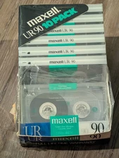 (7) Maxell UR 90 IEC Type I Normal Bias Audio Cassette Tapes New Sealed Set Of 7