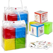 Pocket Foam Dice for Kids Playing Game for Classroom Teaching, Education Soft...