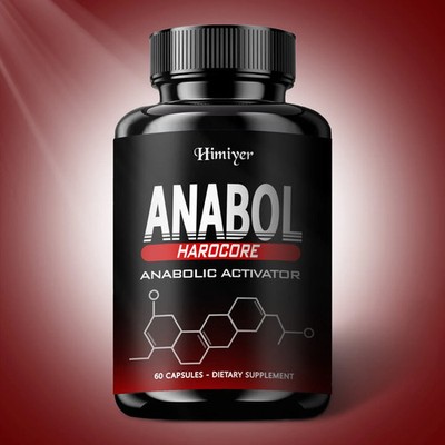 Anabol Hardcore Advanced Bodybuilding Supplement | 60 Capsules | Energy Support