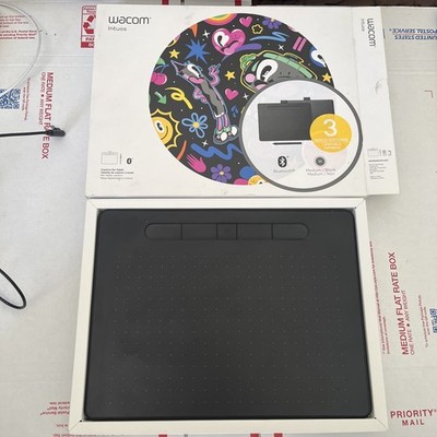 Wacom Intuos CTL-6100WL Bluetooth Drawing Tablet & USB Cable (No 4k Pen) Used