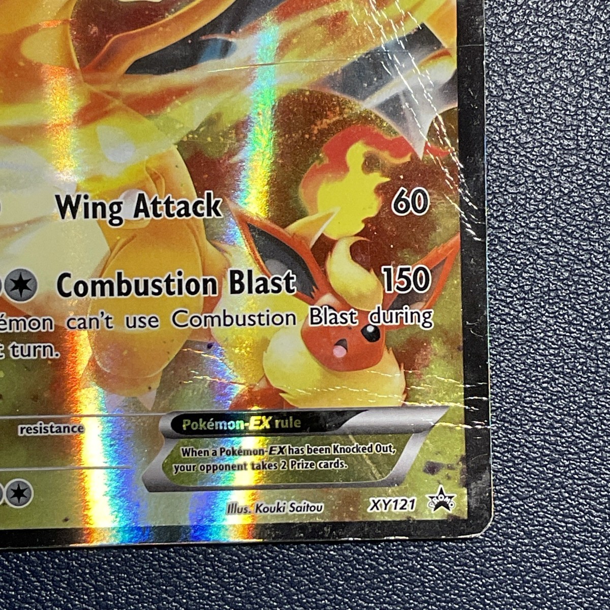 Charizard EX XY121 Promo Pokemon Card TCG - DAMAGED- | eBay