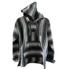 Senor Lopez Drugrug Hoodie Striped Unisex SZ Medium/Large Baja Multicolor Beach