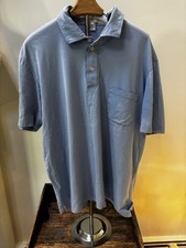Polo uomo Ballantyne blu chiaro cotone XL 56