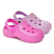 A2Z 4 Kids Garden Clogs Slip on Pool Beach Mules Slider Non-Slip Shower Sandals