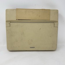 Tandy 1110 HD Vintage Notebook Computer FOR PARTS ONLY SCREEN CRACKED UNTESTED