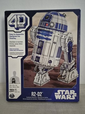 Star Wars R2-D2 4D Build 3D Modellbausatz 201 Teile Spin Master ungebaut