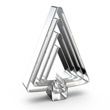 Tree Cookie Cutter Set - 5", 4", 3", 2" - 4 Piece - Stainless Steel