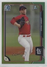 2015 Bowman Chrome Prospects Green Refractor 30/99 Jimmy Reed #BCP31 z6b