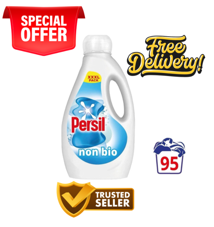 Persil Non Bio Laundry Washing Liquid Detergent outstanding stain removal