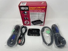 Tripp-Lite Compact USB KVM Switch 2Port with Audio (Open Box)