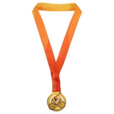 Party Sports Award Cycling Tournament Trophy Gold Adult Medal Prize