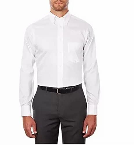 Однотонная рубашка Eagle Mens Big - Tall классического покроя с эластичным воротником-стойкой из негладкого материала 3390₽