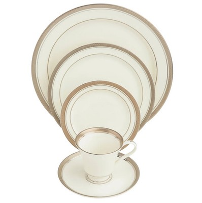 Pickard Geneva White 5 Piece Place Setting