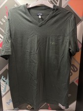 Armani Jeans T-Shirt short sleeve Men  s Logo T-Shirt XL V-neck Green T-Flovours