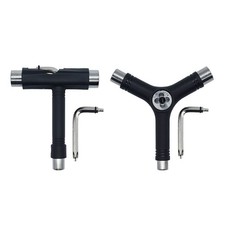 Black All-in-One Multifunctional Portable T-Tool Y-Tool for Skateboard,All-in...