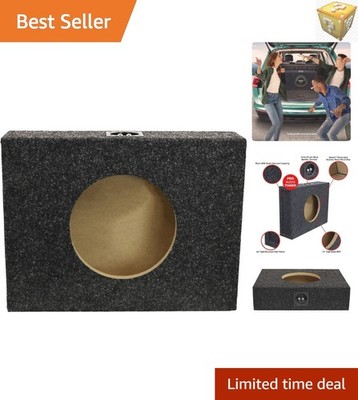 10'' Sealed Subwoofer Box - High-Quality MDF Enclosure, Bass Boost Design