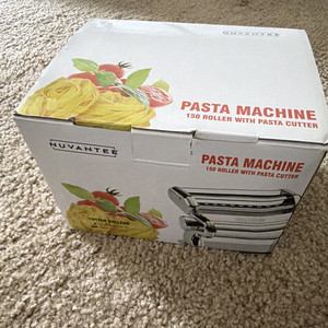 Nuvantee Pasta Machine 150 Manual Metal Roller w/ Cutter Spaghetti Fettuccine