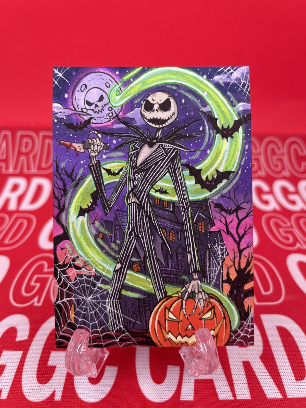 GGC Studio Jack Skellington Artist Hand Drawn Auto Sketch Card 1/1
