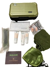 RIMOWA First Class Amenity Case w/Toiletries Zip Metallic Pistachio & Black
