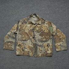 Vintage Camouflage Jacket Youth Boys 14 XL Brown Green Real Tree Camo 80s