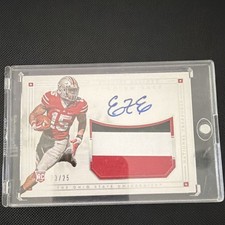 Panini 2016 National Treasures Collegiate Ezekiel Elliott RC Auto Patch #205 /25