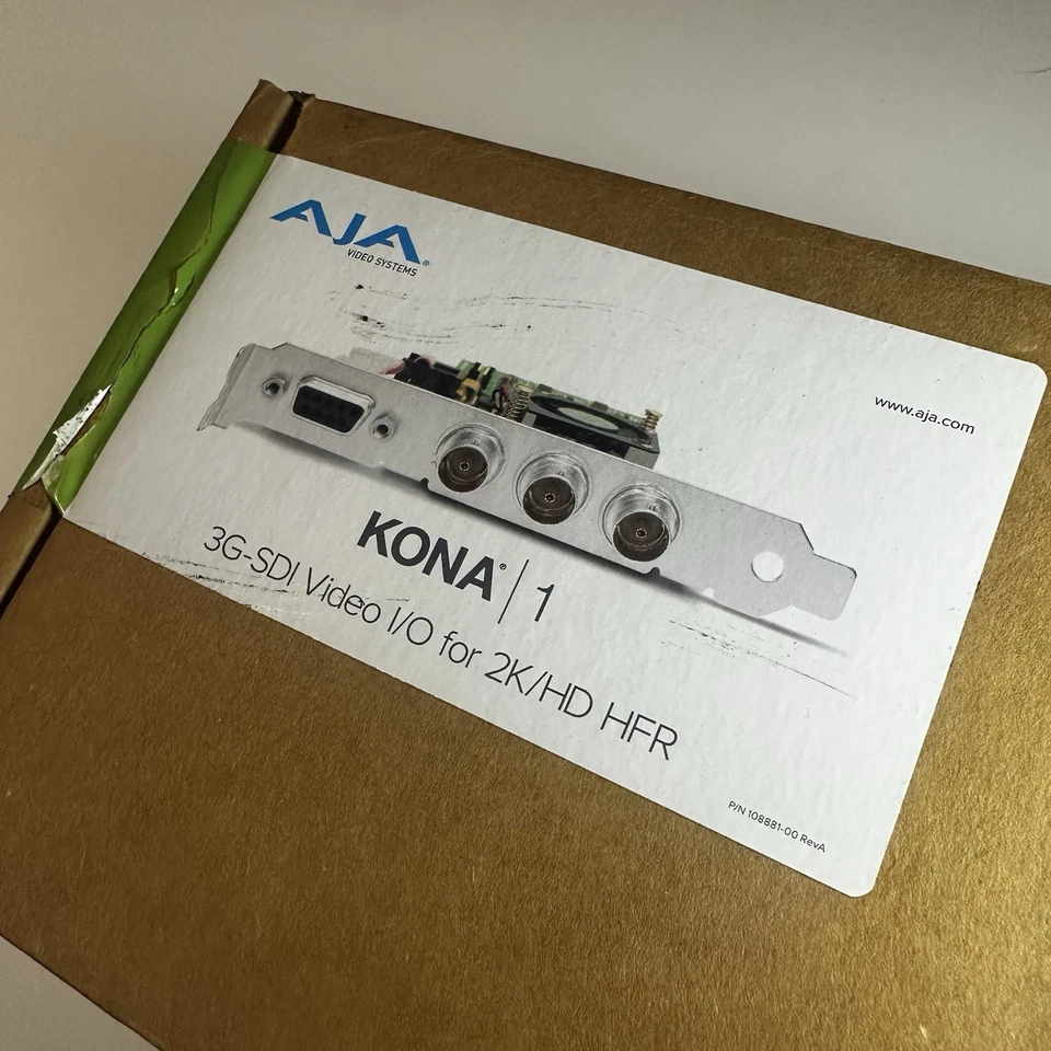 AJA KONA 1 3G-SDI Video IO For 2k/HD HFR (KONA-1-T-R0) Capture + Playback Tall - Image 2 of 3