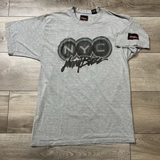 Vintage JOHNNY BLAZE NYC Shirt Wu Wear jersey Wu-Tang Clan Method Man Sz XL Grey