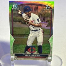 2023 Bowman Yilber Herrera Lunar Glow Refractor BCP-86 Bowman 1st Twins
