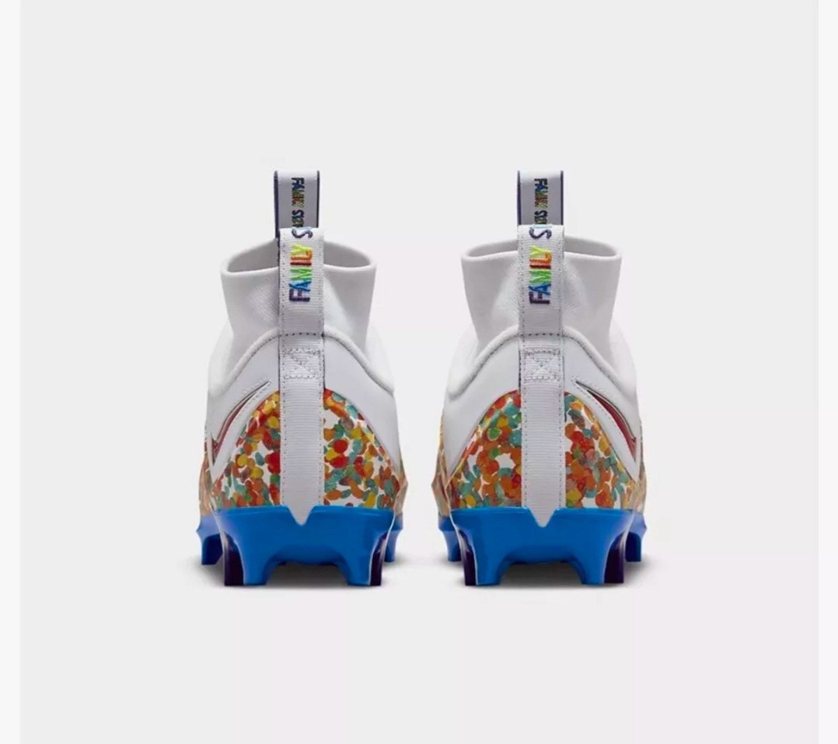 Nike LeBron IV Menace 3 Football Cleats Fruity Pebbles  display picture 3