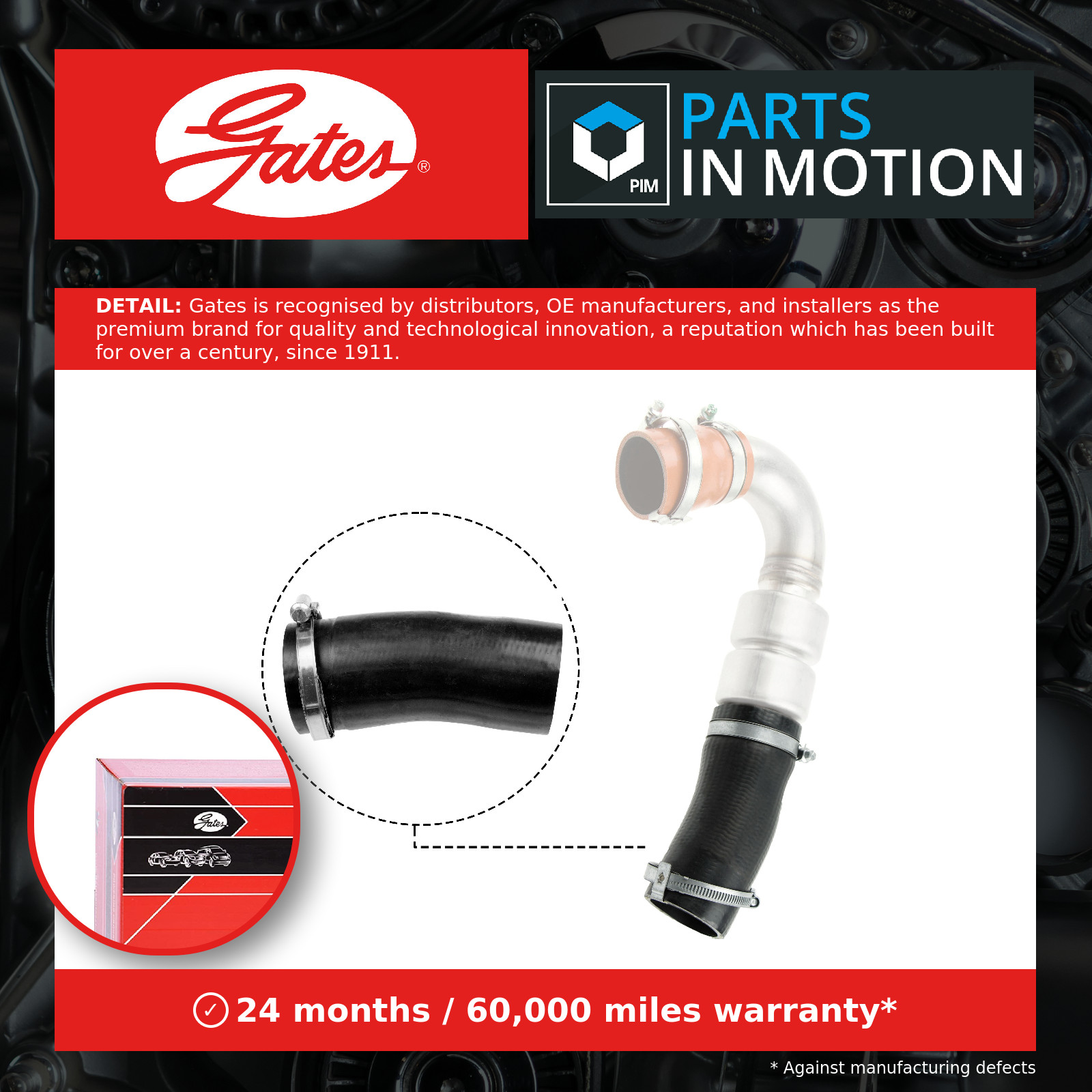 2x ✅Fits GATES-PRZEWODY 09-0946 AIR SUPPLY HOSE TURBO ⭐UK Seller⭐ - Image 8