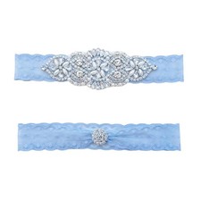 Blue Garters For Bride - Wedding Garter for Bride, Something Blue Gift for Br...