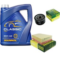Mann Inspektionspaket 5L Mannol Classic 10W-40 FüR Renault ScéNic II 1.6 16V 2.0