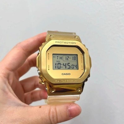 Beautiful condition CASIO G SHOCK Gold digital wristwatch operation confirmed
