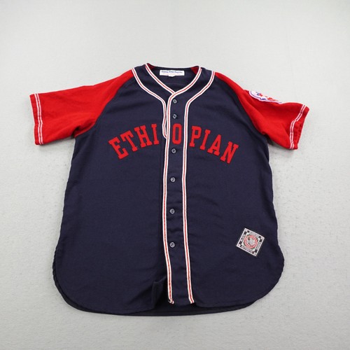 VTG Ethiopian Clowns Jersey Large Ebbets Field Flannels Negro Leagues Baseball