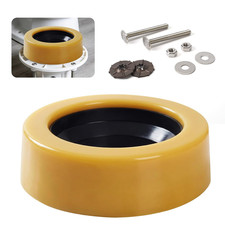 Extra Thick Toilet Wax Ring Kit with Flange  Bolts, Universal Toilet Seal Fits