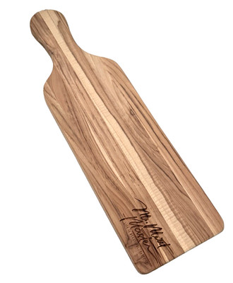 Marine Paddle Teak Wood Cutting & Serving Board 20'' X 6'' X .75'' Mr Meat Master