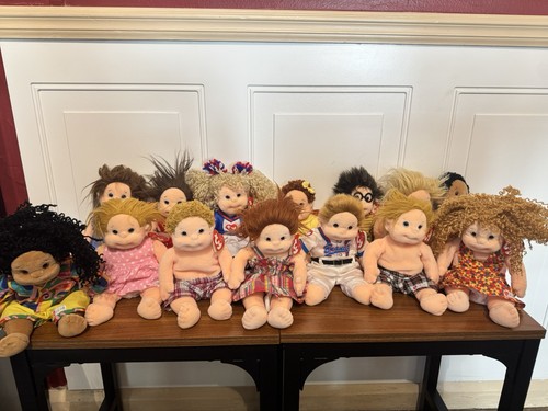 Ty Beanie Kids Doll Beanbag Plush Lot of 14 w/ Heart Tags Assorted Set