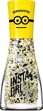 Sally Hansen Insta-Dri x Despicable Me yellow black dots nail polish