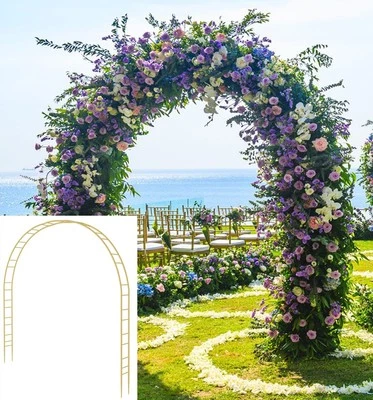 QUEENSION Extra Large Garden Arch 7.2Ft Wide 9.2Ft High, Wedding Arch for Ceremony, Out...