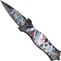 Haller Nightmare Modell Iv Einhandmesser Mit Motiv Liner Lock Clip