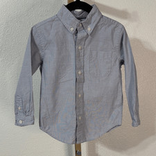 Chemise boutonnée bleue classique Janie et Jack