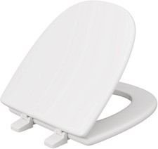 Jones Stephens C049WD00 MOLDED WOOD TOILET SEAT SQUAR - White