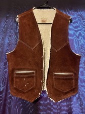 Western Style Vintage Sherpa Vest