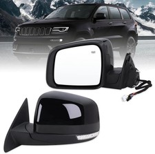 Specchio retrovisore sinistro lato guida compatibile con Jeep Grand Cherokee 2011-2016 con Manua
