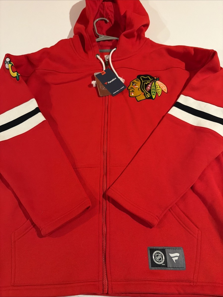 Fanatics NHL Chicago Blackhawks Full Zip Jacket Top Sz XL Heavy