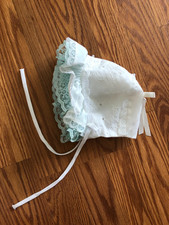 Vintage White Lace Baby Bonnet