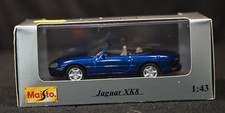Maisto Jaguar XK8 Convertible Metallic Blue 1:43 Scale Diecast Car Vintage NIB