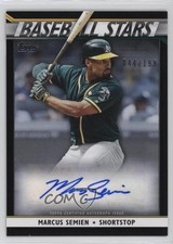 2020 Topps Update Baseball Stars Black /199 Marcus Semien #BSA-MSE Auto 1dm4